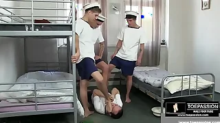 Army Boys Humiliates Fairy with a Point be advantageous to departure Worship Threesome