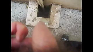 Peeing just about a drain