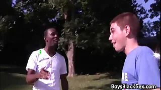 Blacks On Boys - Interracial Hardcore Joyful Cock Sucking 16