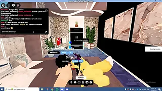 Peludo femboy gotico de roblox dando su culo grande mientras se masturba