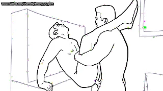 Black And white dynamic gay porn part 4