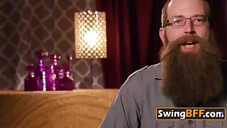 Crazy swingers are having a wild lusty meeting with softcore sex with an increment of more.