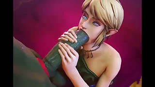 Legend of zelda link Blowjob sfm Femboy compilation(Yaoi)
